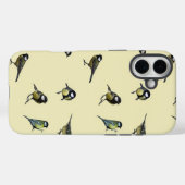 Quirky Bird Pattern Beige Case-Mate iPhone Hülle (Rückseite (Horizontal))