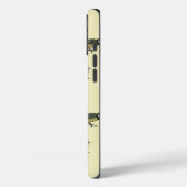 Quirky Bird Pattern Beige Case-Mate iPhone Hülle (Rückseite / Links)