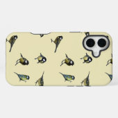 Quirky Bird Pattern Beige iPhone Hülle (Rückseite (Horizontal))