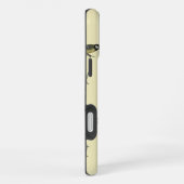 Quirky Bird Pattern Beige iPhone Hülle (Rechte Seite)