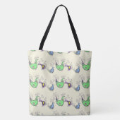 Quirky Birds Tote Tasche (Rückseite)