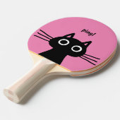 Quirky Black Kitty| Funny Felge Tischtennis Schläger (Vorderseite)