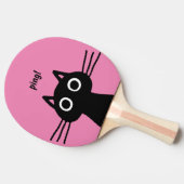 Quirky Black Kitty| Funny Felge Tischtennis Schläger (Seitenansicht)