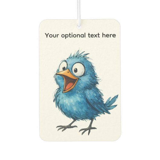 QUIRKY BLAUER VOGEL  AUTOLUFTERFRISCHER (Vorderseite)