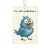 QUIRKY BLAUER VOGEL  AUTOLUFTERFRISCHER (Rückseite)