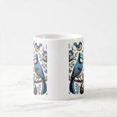 Quirky Blue Birds Kaffeetasse (Mittel)