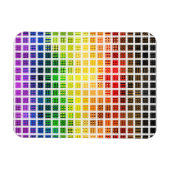 Quirky Boho Karierte farbenfrohe Gay Rainbow Prila Magnet (Horizontal)