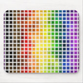 Quirky Boho Karierte farbenfrohe Gay Rainbow Prila Mousepad (Vorne)