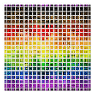 Quirky Boho Karierte farbenfrohe Gay Rainbow Prila Poster