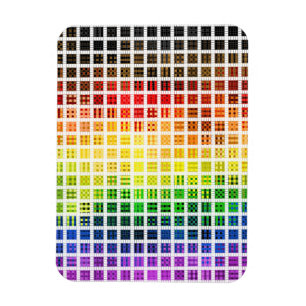 Quirky Boho Karo Farbige Schwule Regenbogen-Fahne Magnet
