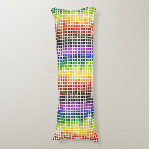 Quirky Boho Karo Farbige Schwule Regenbogen-Fahne Seitenschläferkissen