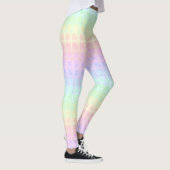 Quirky Boho Kawaii Niedlich Funky Pastel Rainbow K Leggings (Rechts)