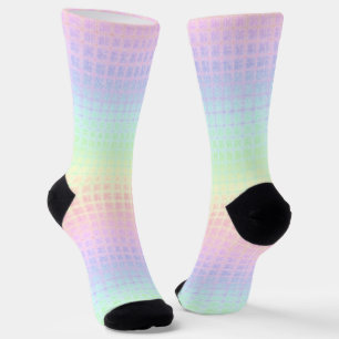 Quirky Boho Kawaii Niedlich Funky Pastel Rainbow K Socken
