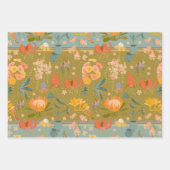 Quirky Botanicals 3 Pack Geschenkwrake Geschenkpapier Set (Vorderseite 3)