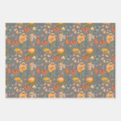 Quirky Botanicals 3 Pack Geschenkwrake Geschenkpapier Set (Vorderseite 2)