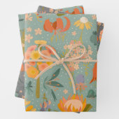 Quirky Botanicals 3 Pack Geschenkwrake Geschenkpapier Set (Beispiel)