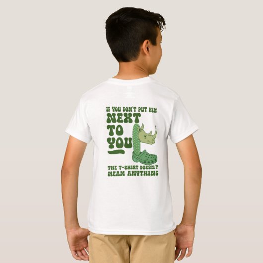 Quirky Cactus Rhino Croc Funny T-Shirt Design (Schwarz voll)