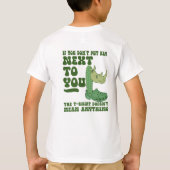 Quirky Cactus Rhino Croc Funny T-Shirt Design (Rückseite)