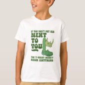 Quirky Cactus Rhino Croc Funny T-Shirt Design (Vorderseite)