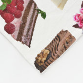 Quirky Cakes Lovers Dessert Pattern Fleecedecke (Ecke)