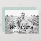 Quirky Calligraphie | Wir haben die Ankündigung vo (Vorne/Hinten)