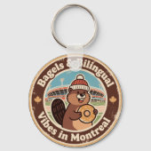 Quirky Canadian Montreal Vibes Schlüsselanhänger (Vorderseite)