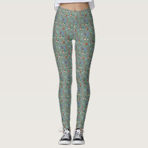Quirky Cartoon Bird Pattern Leggings