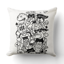 Quirky Cartoon Character Crowd