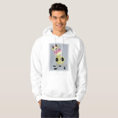 Quirky Cartoon Kuh Fun Farm Animal Hoodie (Vorne ganz)