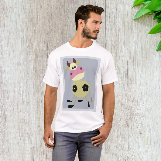 Quirky Cartoon Kuh Fun Farm Animal T-Shirt