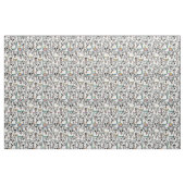 Quirky Cartoon Llama Herd Doodle Stoff (Fat Quarter (45,7 x 55,9 cm))