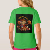 Quirky-Cartoon-T - Shirt: Fügen Sie Yo einen Split T-Shirt (Rückseite)