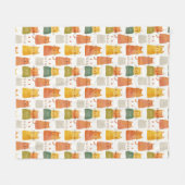 Quirky Cat Pattern Frische Pasta machen Fleecedecke (Vorderseite (Horizontal))