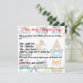 Quirky Cat Whimsical Feline Art von Cat Lovers Einladung (Stehend Vorderseite)