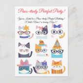 Quirky Cat Whimsical Feline Art von Cat Lovers Postkarte (Vorderseite)