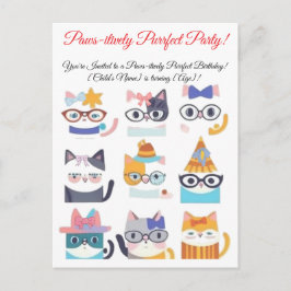 Quirky Cat Whimsical Feline Art von Cat Lovers Postkarte