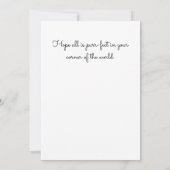 Quirky Cats Hello Custamizable Flat Karte (Rückseite)