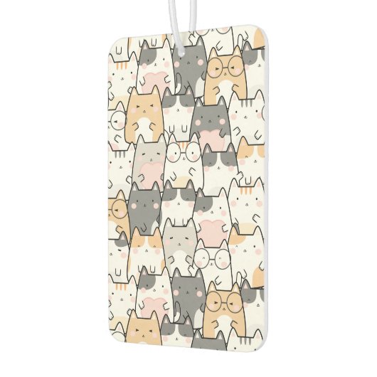 Quirky Cats Pattern car Autolufterfrischer (Links)