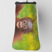Quirky-Charme eines Orangutan-Babys Golf Headcover (Rotieren 90)