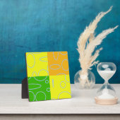 Quirky Chic Modern Abstrakt Popcorn Anime Loops Fotoplatte (InSitu)
