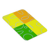 Quirky Chic Modern Abstrakt Popcorn Anime Loops Magnet (Rechte Seite)