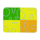 Quirky Chic Modern Abstrakt Popcorn Anime Loops Magnet (Horizontal)