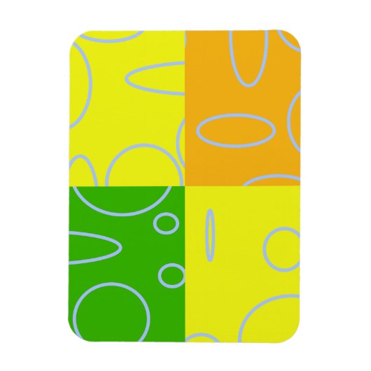 Quirky Chic Modern Abstrakt Popcorn Anime Loops Magnet (Vertikal)