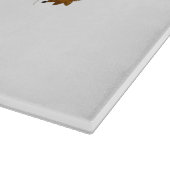 Quirky Christmas Angel Moderner Art Style Schneidebrett (Ecke)