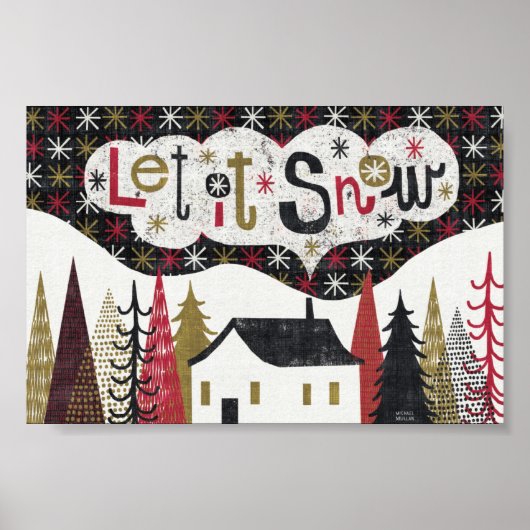 Quirky Christmas Cabin Poster (Vorne)
