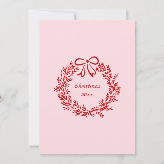 Quirky Christmas Cocktail Party Einladung Doodle (Rückseite)