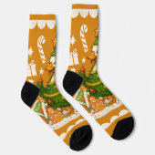 Quirky Christmas Goose Tree | Funny Holiday Socken (Rechts)