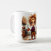 Quirky Coffee Lady 1. Cup Tasse (Vorderseite Links)