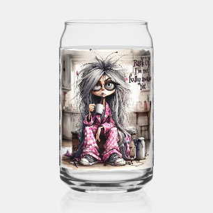 Quirky Coffee Lady Back Off Trinkbehälter Set Dosenglas