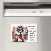 Quirky Coffee Lady Risiko It Magnet (In Situ (Geschirrspüler))